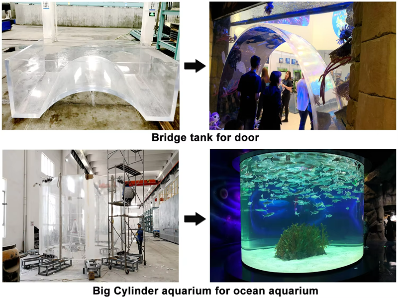 curved acrylic viewing panel radius panel