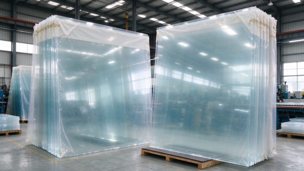 jumbo oversized acrylic sheets in warehouse